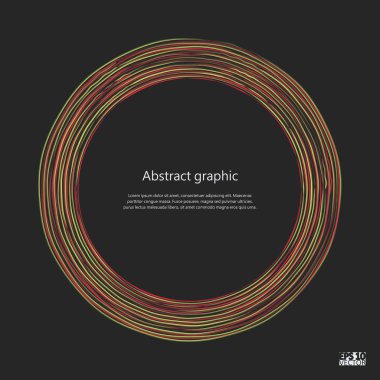 Grafik illüstrasyon geometrik desenli. Eps10 vektör çizim.
