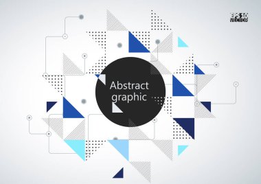 Grafik illüstrasyon geometrik desenli. Eps10 vektör çizim.