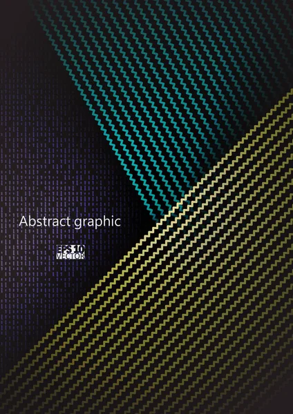 Grafische illustratie met geometrische patroon. Eps10 Vector Illustratie. — Stockvector