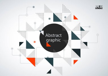 Grafik illüstrasyon geometrik desenli. Eps10 vektör çizim.