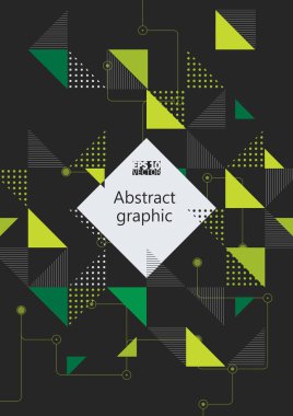 Grafik illüstrasyon geometrik desenli. Eps10 vektör çizim.