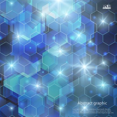 Grafik illüstrasyon geometrik desenli. Eps10 vektör çizim.