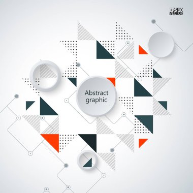 Grafik illüstrasyon geometrik desenli. Eps10 vektör çizim.