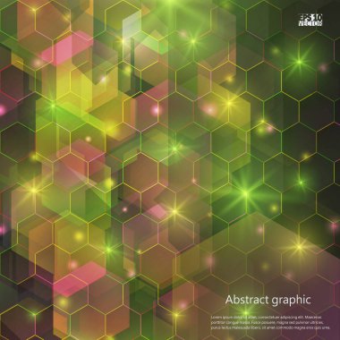 Grafik illüstrasyon geometrik desenli. Eps10 vektör çizim.