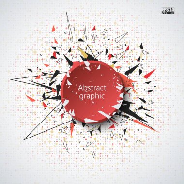 Geometrik desenli grafiksel çizim.