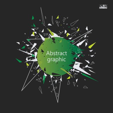 Geometrik desenli grafiksel çizim.