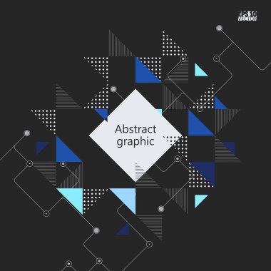Grafik illüstrasyon geometrik desenli. Eps10 vektör çizim.