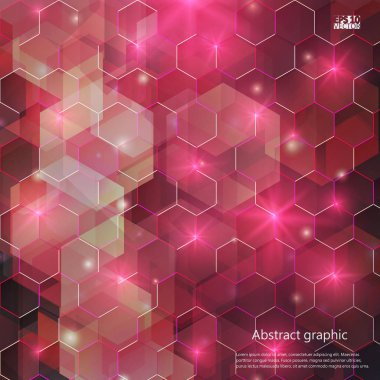 Grafik illüstrasyon geometrik desenli. Eps10 vektör çizim.