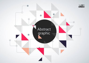 Grafik illüstrasyon geometrik desenli. Eps10 vektör çizim.