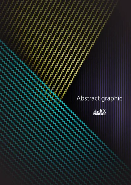 Grafische Illustration mit geometrischem Muster. eps10 Vektorabbildung. — Stockvektor