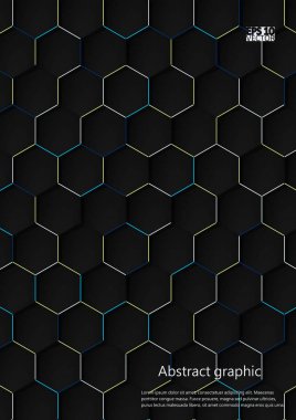 Grafik illüstrasyon geometrik desenli. Eps10 vektör çizim.