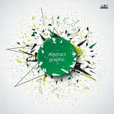 Geometrik desenli grafiksel çizim.