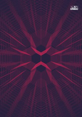 Altıgen yanarak bahislerin doğru ile fütüristik yüzeyi arka