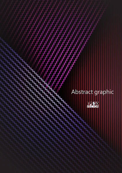 Grafisk illustration med geometriska mönster. Eps10 vektor illustration. — Stock vektor