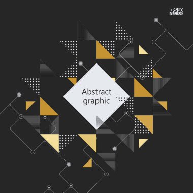 Grafik illüstrasyon geometrik desenli. Eps10 vektör çizim.