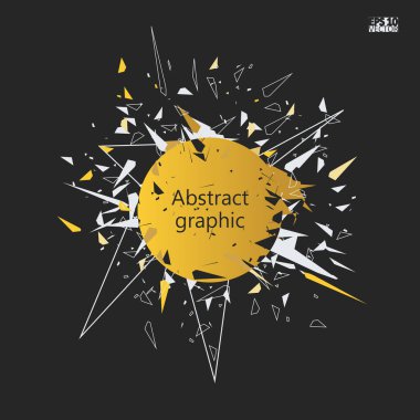 Grafik illüstrasyon geometrik desenli. Eps10 vektör çizim.