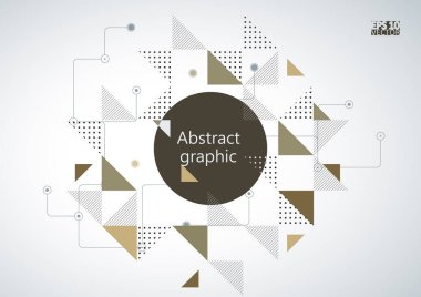 Grafik illüstrasyon geometrik desenli. Eps10 vektör çizim.