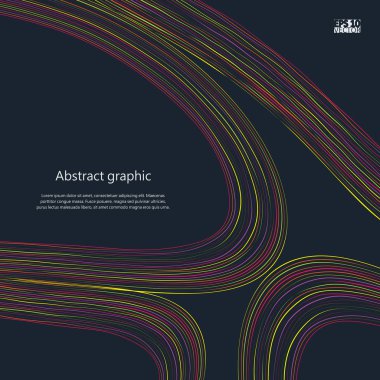 Grafik illüstrasyon geometrik desenli. Eps10 vektör çizim.