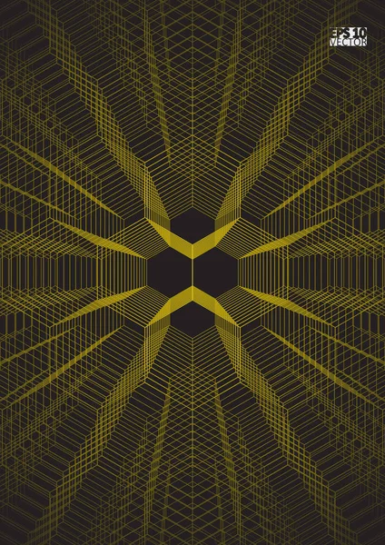 Bakgrund av futuristiska yta med hexagoner. Eps10 vektor illustration. — Stock vektor