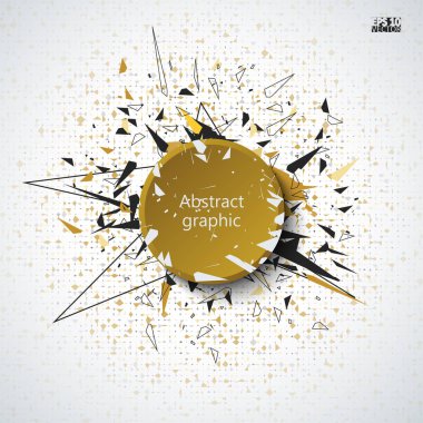 Geometrik desenli grafiksel çizim.