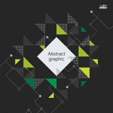Grafik illüstrasyon geometrik desenli. Eps10 vektör çizim.