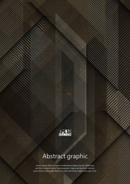 Grafik illüstrasyon geometrik desenli. Eps10 vektör çizim.