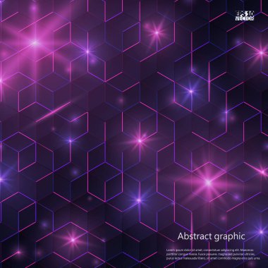 Grafik illüstrasyon geometrik desenli. Eps10 vektör çizim.