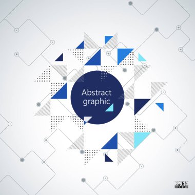 Grafik illüstrasyon geometrik desenli. Eps10 vektör çizim.