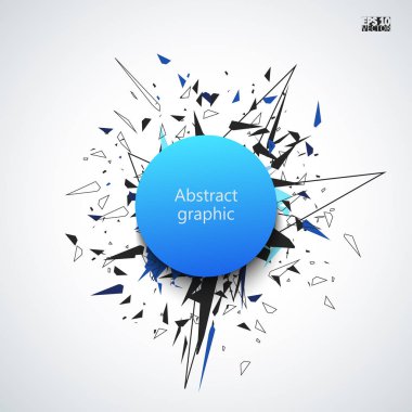 Geometrik desenli grafiksel çizim.