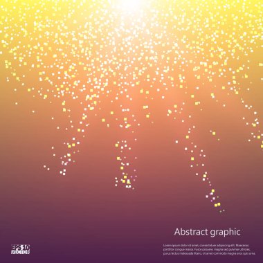 Soyut güneş ufuk ışık ile arka plan. Eps10 vektör çizim.