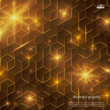 Grafik illüstrasyon geometrik desenli. Eps10 vektör çizim.