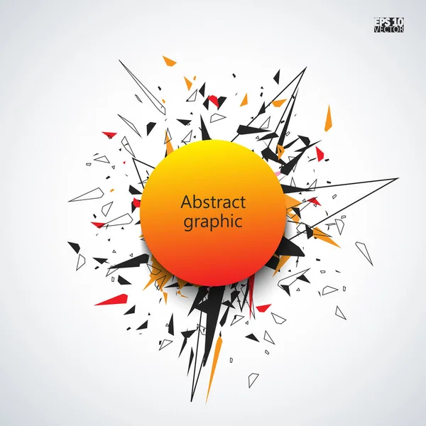 Grafik illüstrasyon geometrik desenli. Eps10 vektör çizim.