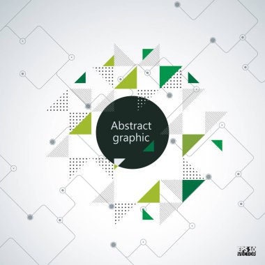 Grafik illüstrasyon geometrik desenli. Eps10 vektör çizim.