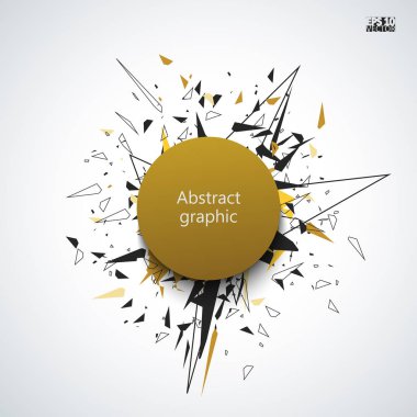 Geometrik desenli grafiksel çizim.