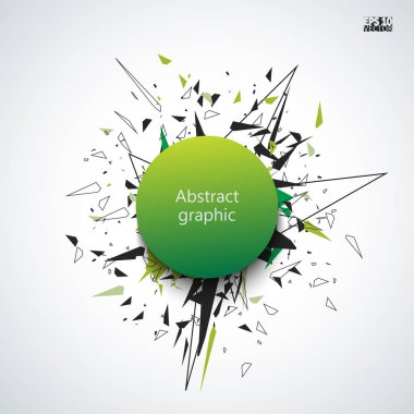 Geometrik desenli grafiksel çizim.