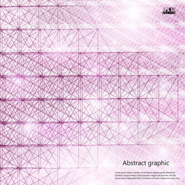 Grafik illüstrasyon geometrik desenli. Eps10 vektör çizim.