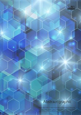 Grafik illüstrasyon geometrik desenli. Eps10 vektör çizim.