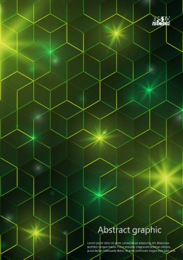 Grafik illüstrasyon geometrik desenli. Eps10 vektör çizim.