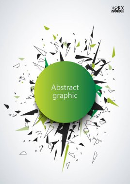 Geometrik desenli grafiksel çizim.