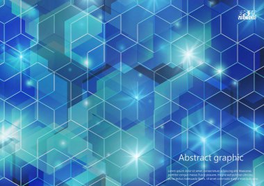 Grafik illüstrasyon geometrik desenli. Eps10 vektör çizim.