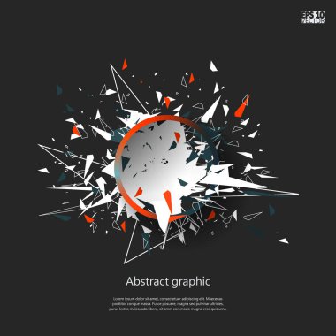 Geometrik desenli grafiksel çizim.