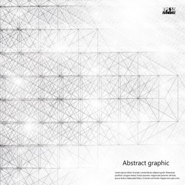 Grafik illüstrasyon geometrik desenli. Eps10 vektör çizim.