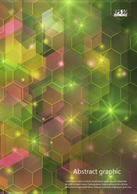 Grafik illüstrasyon geometrik desenli. Eps10 vektör çizim.