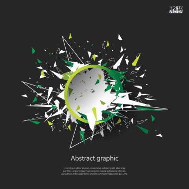 Geometrik desenli grafiksel çizim.