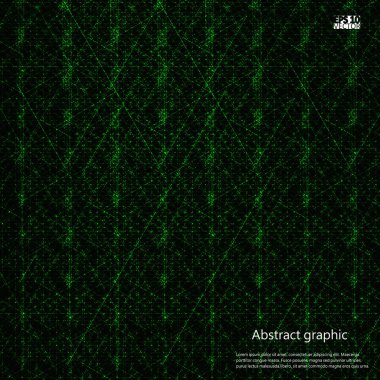 Grafik illüstrasyon geometrik desenli. Eps10 vektör çizim.