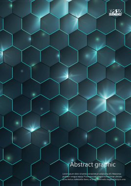 Grafik illüstrasyon geometrik desenli. Eps10 vektör çizim.