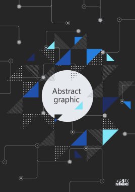 Grafik illüstrasyon geometrik desenli. Eps10 vektör çizim.