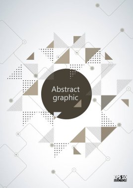 Grafik illüstrasyon geometrik desenli. Eps10 vektör çizim.