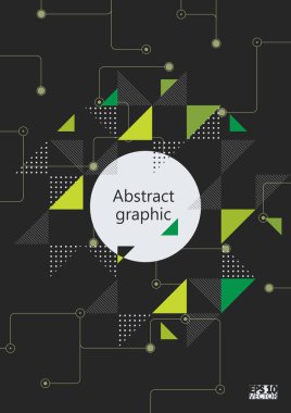 Grafik illüstrasyon geometrik desenli. Eps10 vektör çizim.