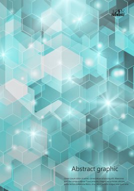 Grafik illüstrasyon geometrik desenli. Eps10 vektör çizim.